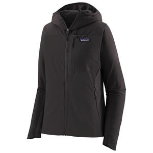 Patagonia - Women's R1 CrossStrata Hoody - Softshelljack, zwart