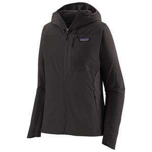 Patagonia  Women's R1 CrossStrata Hoody - Softshelljack, zwart