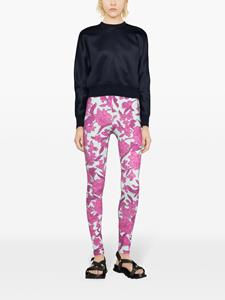 ladoublej La DoubleJ Legging met bloemenprint - Paars