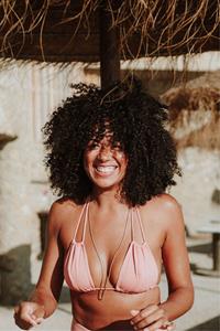 Anekdot Damen vegan Low Versatile Bikinioberteil Blush