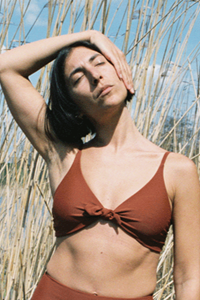 Anekdot Damen vegan Leona Bikinioberteil Rust