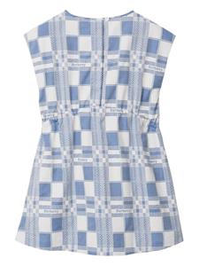 burberrykids Burberry Kids Geruite pet - Blauw