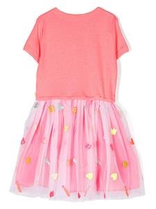 Billieblush Ribgebreide tulen jurk - Roze