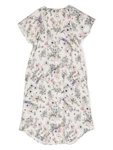 zadig&voltairekids Zadig & Voltaire Kids Twill jurk met bloemenprint - Beige