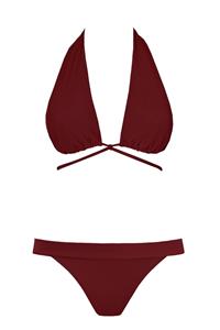 Anekdot Damen vegan Bikini Versatile + Cheeky Merlot