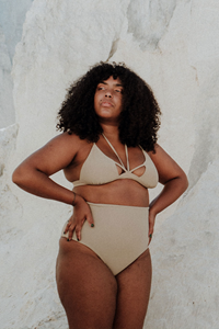Anekdot Damen vegan Bikini Nova Core Beige Hohe Taille