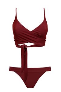 Anekdot Damen vegan Bikini Merlot Lin Cheeky
