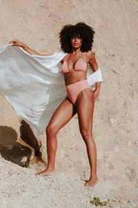 Anekdot Damen vegan Low Versatile + Skyline High Bikini Set Blush
