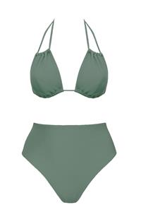 Anekdot Damen vegan Low Versatile + Skyline High Bikini Set Sage