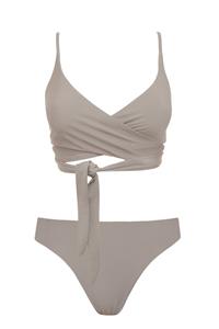 Anekdot Damen vegan Lin + Skyline Slim Bikini Set Mosaic Beige