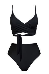 Anekdot Damen vegan Lin + Skyline High Bikini Schwarz
