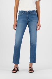 MUD Jeans Damen vegan Jeans Straight Faye Authentic Indigoblau