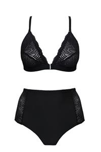 Anekdot Damen vegan Set Earth Black Hochhaus