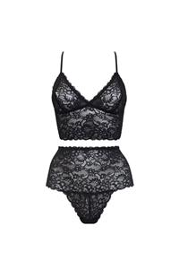 Anekdot Damen vegan New Moon High Set Schwarz