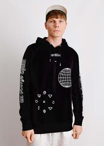 Plant Faced Clothing Damen vegan Kapuzenpullover Erdling Schwarz