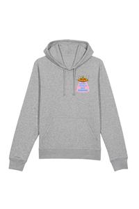 Oat Milk Club Damen vegan Hoodie Save Animals Eat Humans Unisex Grau