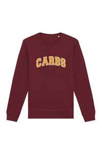 Oat Milk Club Damen vegan Sweatshirt Carbs Maroon