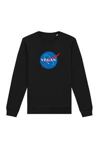 Oat Milk Club Damen vegan Sweatshirt Vegan Nasa Schwarz
