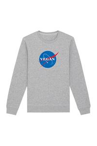 Oat Milk Club Damen vegan Sweatshirt Vegan Nasa Grau