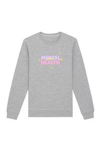 Oat Milk Club Damen vegan Sweatshirt Mental Health Matters Grau
