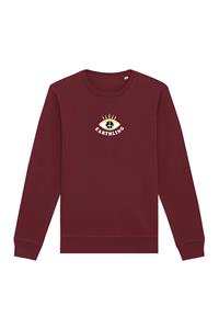 Oat Milk Club Damen vegan Sweatshirt Earthling Bordeaux