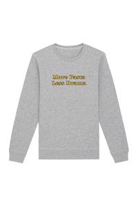 Oat Milk Club Damen vegan Sweatshirt More Pasta Less Drama Grau