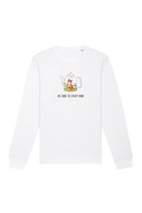 Oat Milk Club Damen vegan Sweatshirt Be Kind To Every Kind Weiß