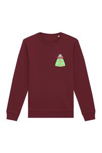 Oat Milk Club Damen vegan Sweatshirt The Future Is Cruelty Free Bordeaux