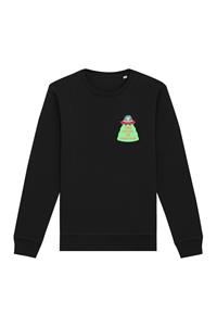 Oat Milk Club Damen vegan Sweatshirt The Future Is Cruelty Free Schwarz