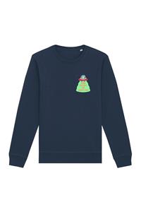 Oat Milk Club Damen vegan Sweatshirt The Future Is Cruelty Free Navy