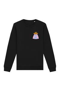 Oat Milk Club Damen vegan Sweatshirt Save Animals Eat Humans Schwarz