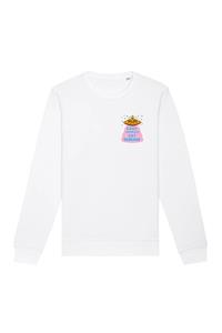 Oat Milk Club Damen vegan Sweatshirt Save Animals Eat Humans Weiß