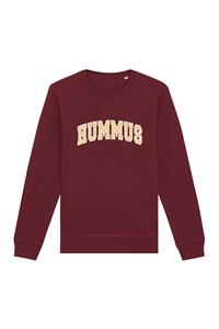 Oat Milk Club Damen vegan Sweatshirt Hummus Bordeaux