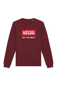 Oat Milk Club Damen vegan Sweatshirt Off The Meat Bordeaux