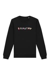 Oat Milk Club Damen vegan Sweatshirt Empathie Schwarz