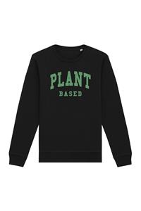 Oat Milk Club Damen vegan Sweatshirt Plant Based Zwart