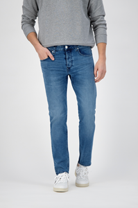 MUD Jeans Herren vegan Jeans Slimmer Rick Authentic Indigoblau