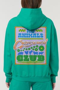 Plant Faced Clothing Damen vegan Hoodie No Animals Consumed Club Grün