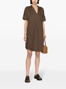 Antonelli Michela blousejurk met korte mouwen - Bruin