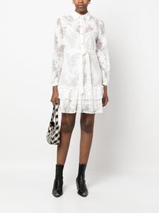LIU JO Mini-jurk met bloemenkant - Wit