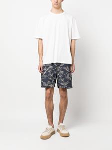 Maharishi Shorts met print - Blauw