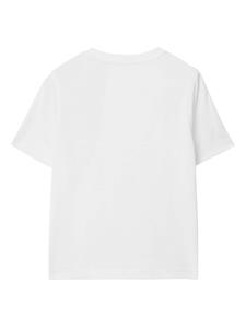 burberrykids Burberry Kids Katoenen T-shirt - Wit