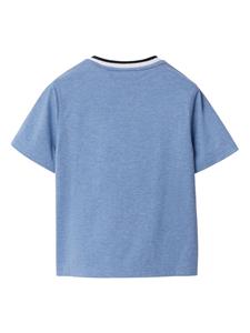 burberrykids Burberry Kids T-shirt met borduurwerk - Blauw