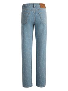 Bally Jeans met logoprint - Blauw