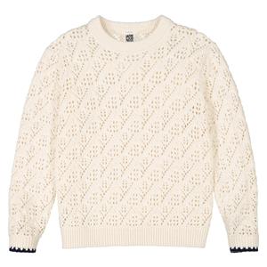LA REDOUTE COLLECTIONS Trui met ronde hals in fijn ajour tricot