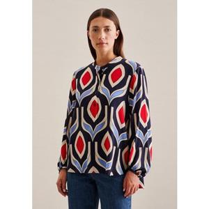 seidensticker Klassische Bluse "Schwarze Rose", Tunika Geometrische Muster