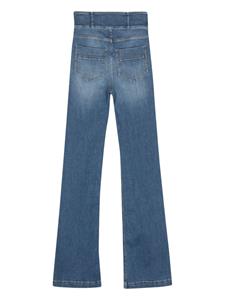 elisabettafranchi Elisabetta Franchi High waist bootcut jeans - Blauw