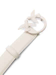 PINKO Love Berry leren riem - Wit