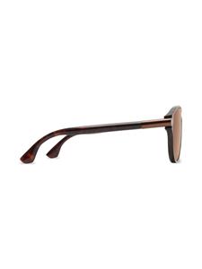 Burberry Tubular pilot-frame sunglasses - Bruin