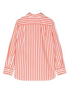 Ralph Lauren Kids striped cotton shirt - Wit